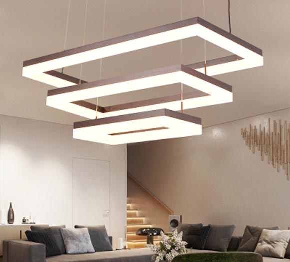 Moderna fabbrica di lampadari a LED